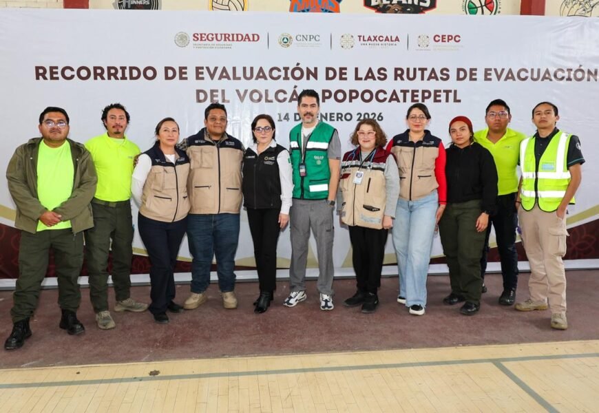 Rutas de evacuación en Tlaxcala se fortalecen por prevención