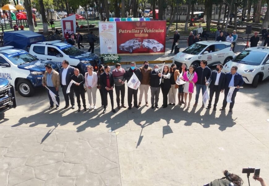 Entrega de unidades vehiculares fortalece la seguridad en Apizaco