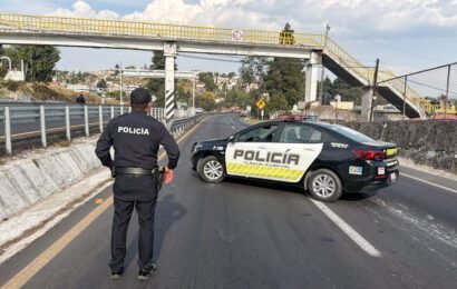 Volcadura de pipa en Tlaxcala activa coordinación policial y de emergencia