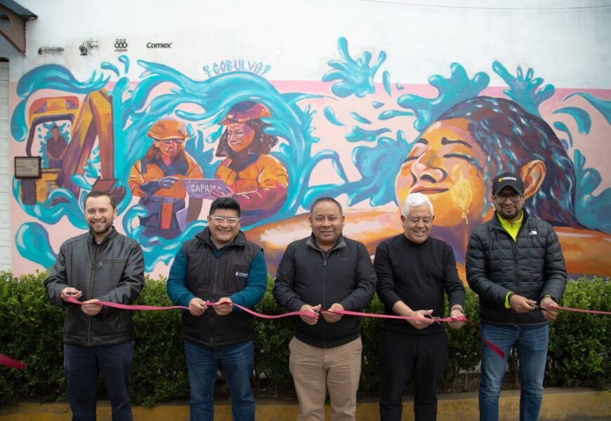 Murales por el Agua transforman espacios en Apizaco Murales por el Agua transforman espacios en Apizaco