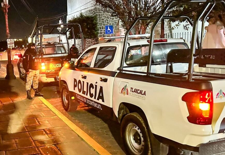 Policía municipal de Tlaxcala, Panotla y Guardia Nacional se unen en operativo intermunicipal