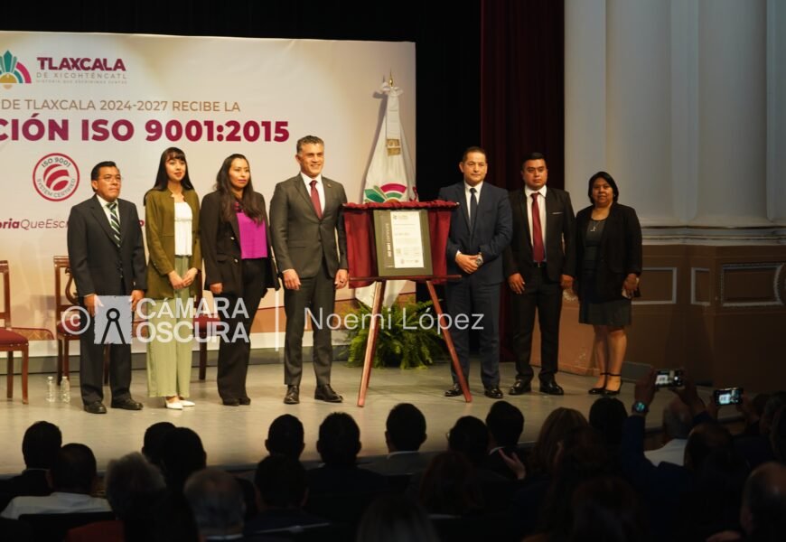 Tesorería Municipal de Tlaxcala obtiene certificación ISO 9001:2015