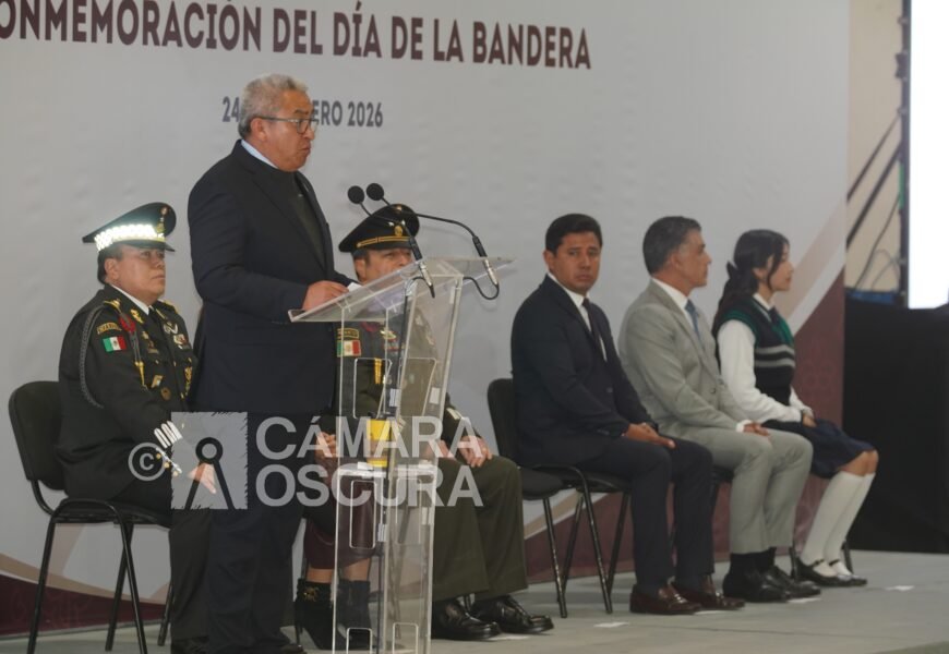 Conmemoran Día de la Bandera con mensaje de Soberanía y memoria en Tlaxcala