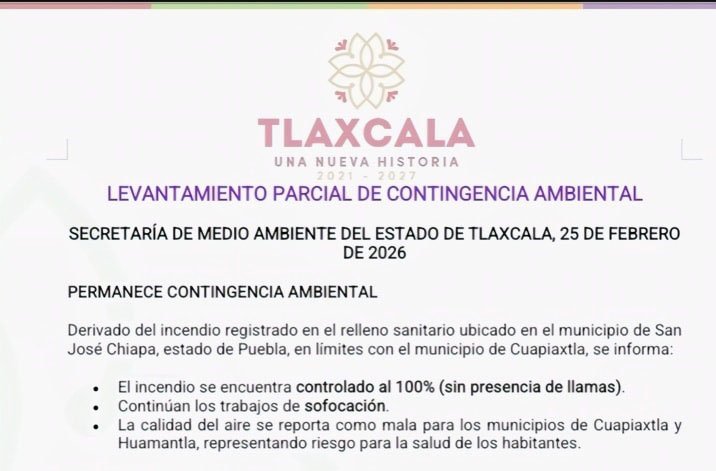 Levantan parcialmente Contingencia Ambiental