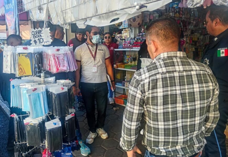 El ordenamiento del comercio ambulante en Apizaco avanza con operativos permanentes