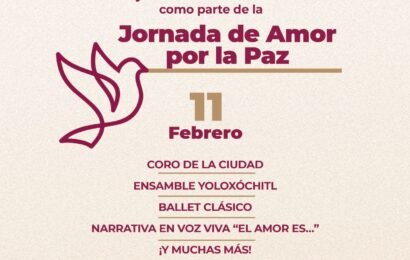 Jornada de Amor por la Paz  se realizará el 11 de febrero en Tlaxcala