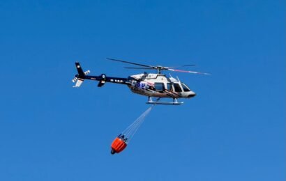 SSC despliega helicóptero “Malinche” para sofocar incendio