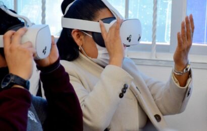 Ana Lilia Rivera inaugura laboratorio de Inteligencia Artificial en el CBTis 303