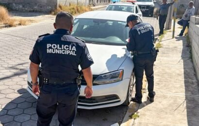 Recuperan vehículo robado en Atlahapa Recuperan vehículo robado en Atlahapa