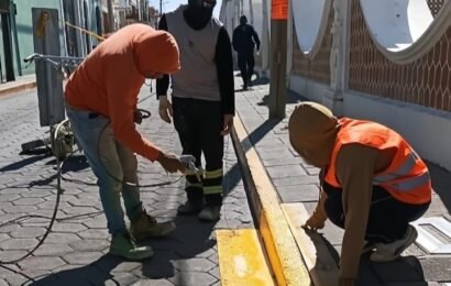 Brigadas continúan atendiendo la infraestructura básica en la capital de Tlaxcala
