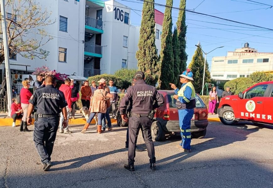 Fuga de gas en Tlapancalco moviliza a policías, bomberos y Protección Civil