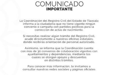 Registro Civil advierte sobre falsa campaña de corrección de actas de nacimiento