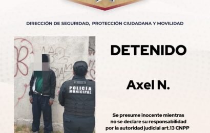 Policía de Tlaxcala asegura persona con orden de aprehensión en intervención preventiva
