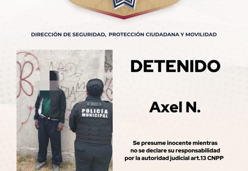 Policía de Tlaxcala asegura persona con orden de aprehensión en intervención preventiva