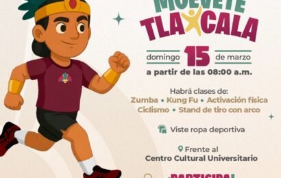 Muévete Tlaxcala invita a la comunidad a ejercitarse Muévete Tlaxcala invita a la comunidad a ejercitarse