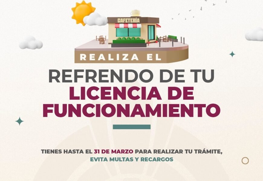 Refrendo de Licencias de Funcionamiento 2026 sigue abierto