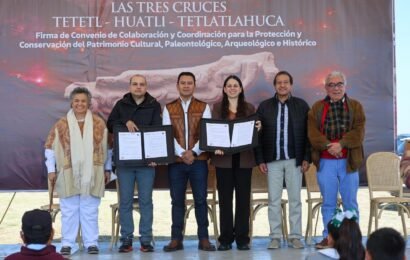 Gobierno e INAH firman convenio para protección de patrimonio en Tetlatlahuca