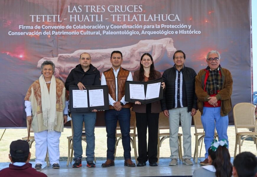 Gobierno e INAH firman convenio para protección de patrimonio en Tetlatlahuca