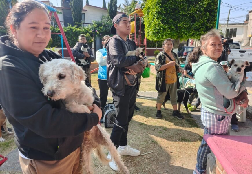 Vacunación antirrábica canina y felina llega a comunidades de Tlaxcala