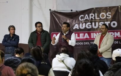 Carlos Augusto realiza visita en Tlaxco