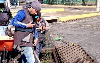 Refuerza Ayuntamiento Tlaxcala prevención de lluvias con limpieza