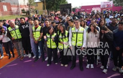 Tlaxcaltequios transforma espacios públicos en La Joya