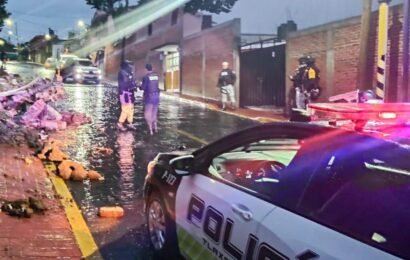 Granizada en Tlaxcala moviliza brigadas de emergencia