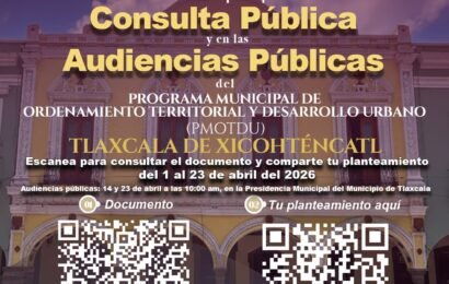 Consulta pública en Tlaxcala abre participación ciudadana