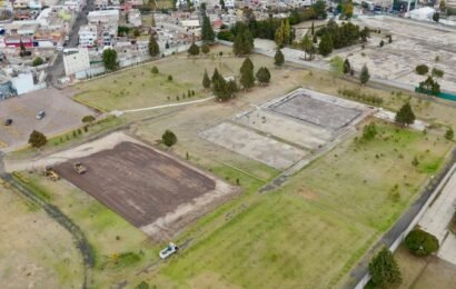 Construcción de canchas en Apizaco impulsa deporte juvenil Construcción de canchas en Apizaco impulsa deporte juvenil