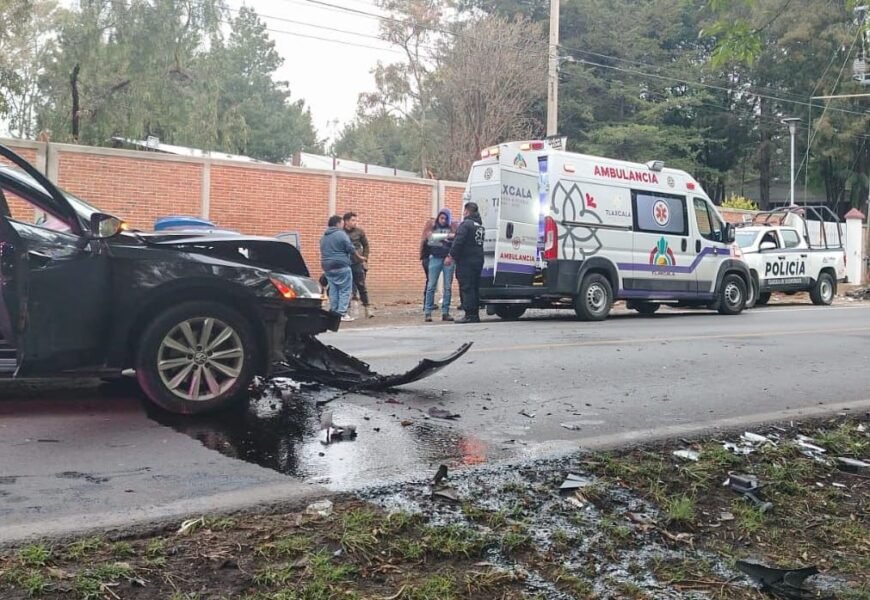 Accidente vial en Avenida Universidad activa atención inmediata