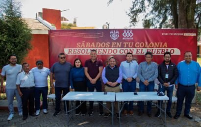 Sábados en tu colonia atiende drenaje y seguridad en Apizaco