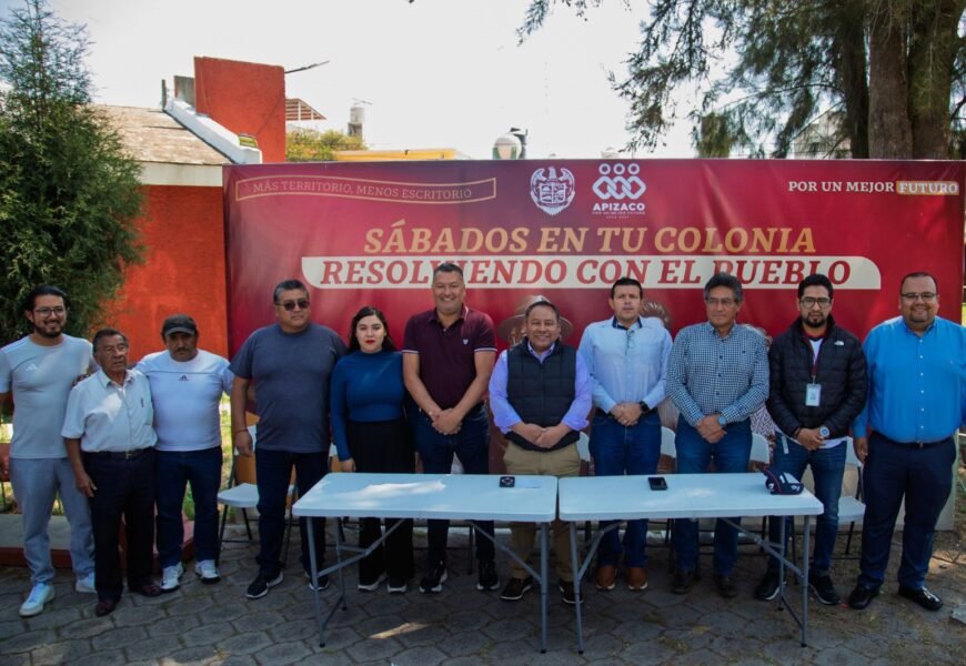 Sábados en tu colonia atiende drenaje y seguridad en Apizaco