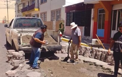 Brigadas en colonias Tlaxcala atienden servicios y espacios públicos