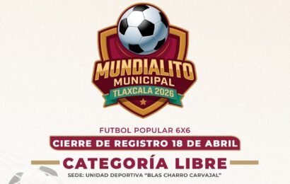 Mundialito Municipal cierra inscripciones este 18 de abril