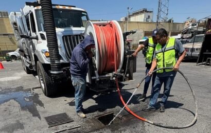Desazolve de rejillas en Tlaxcala refuerza acciones preventivas ante temporada de lluvias