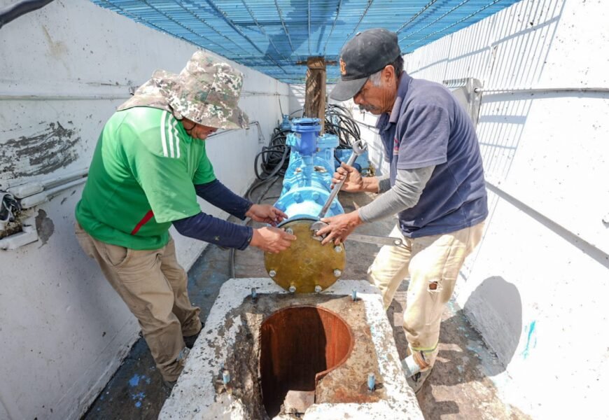 Inicia Mantenimiento pozo Mariano Sánchez para garantiza agua segura