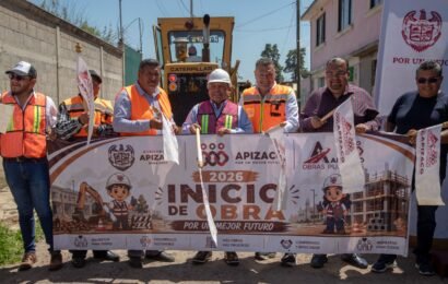 Javier Rivera Bonilla impulsa infraestructura social en Apizaco