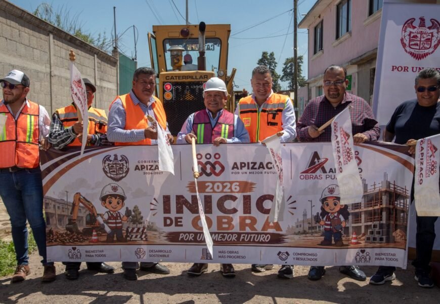 Javier Rivera Bonilla impulsa infraestructura social en Apizaco