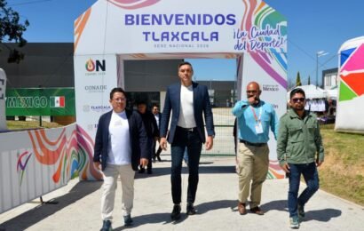 Eduardo Nájera destaca infraestructura deportiva en Tlaxcala