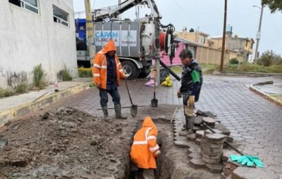 CAPAM Tlaxcala realiza atención en la red hidráulica de Loma Bonita