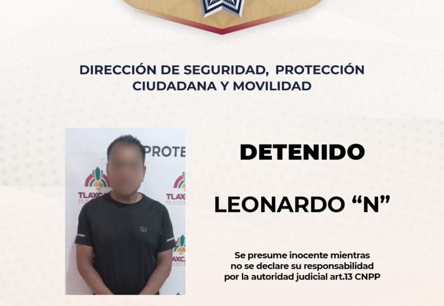 Policía municipal detiene a hombre en Chimalpa