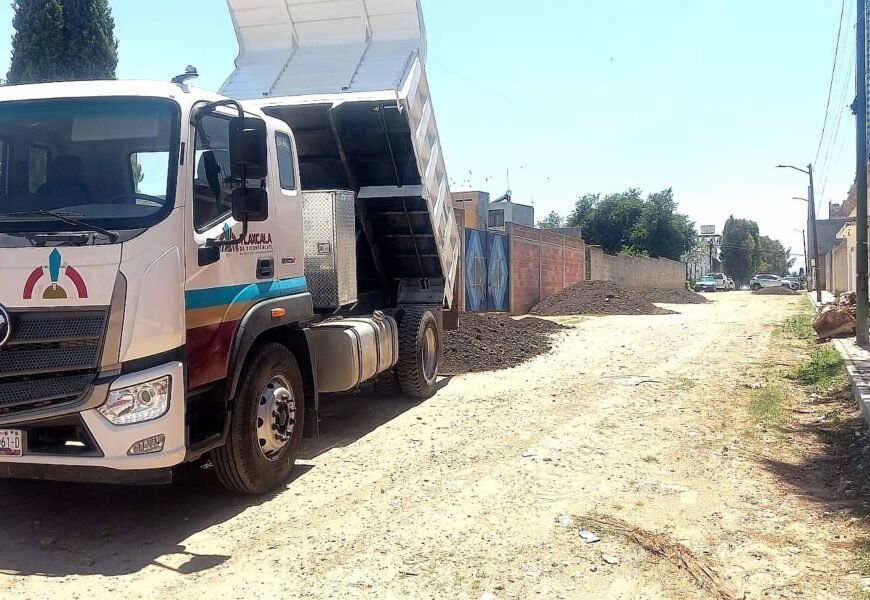 Acciones urbanas del Ayuntamiento de Tlaxcala mejoran movilidad en la Loma Xicohténcatl