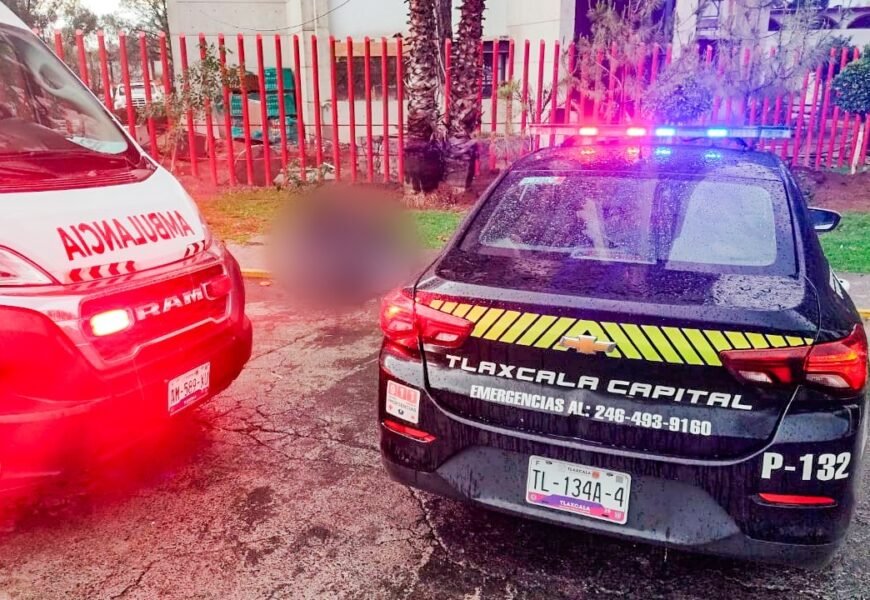 Policía de Tlaxcala acordona zona tras localizar a un hombre inconsciente