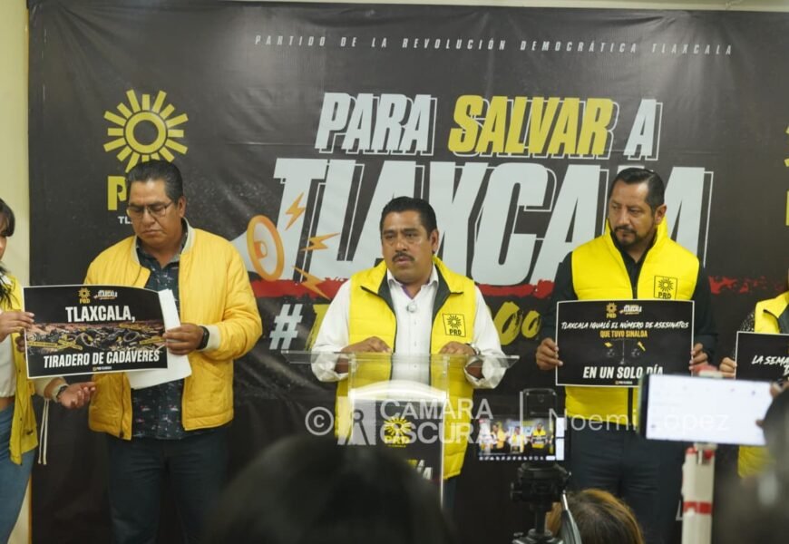 PRD exige salida de Perea Marrufo por crisis de violencia en Tlaxcala