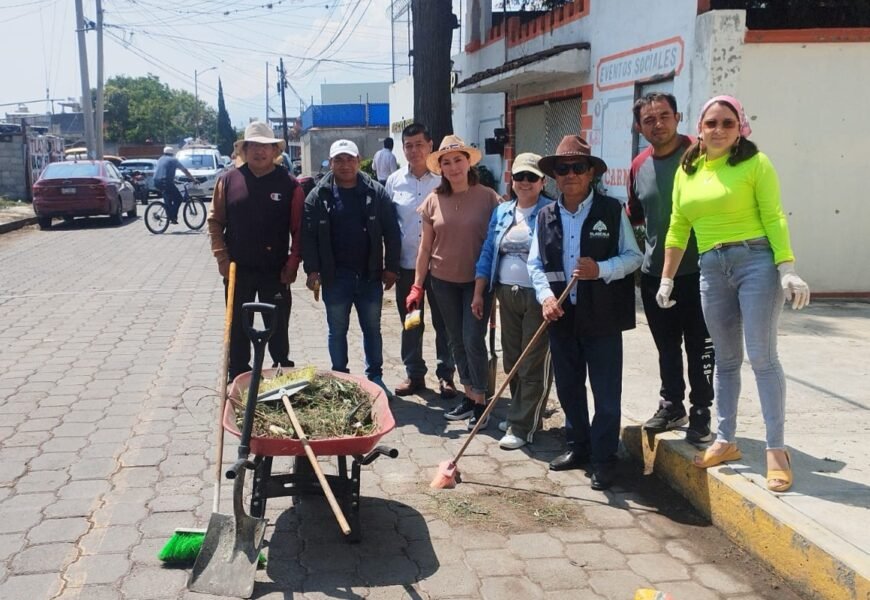 Más territorio menos escritorio avanza con obras urbanas en El Sabinal, Ixtulco y Tizatlán