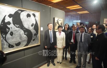 Raymundo Vázquez encabeza inauguración «El arte del Panda une al mundo»