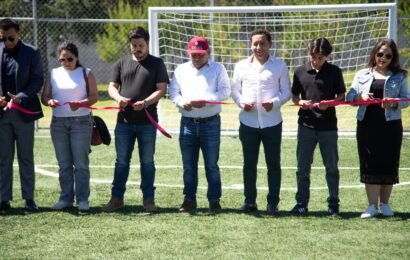 Mundial Social llega a Apizaco con la inauguración de dos canchas de futbol