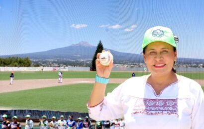 Ana Lilia Rivera reconoce al beisbol como motor de bienestar social en Tlaxcala
