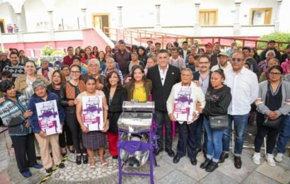 Entrega de molinos impulsa bienestar en Tlaxcala