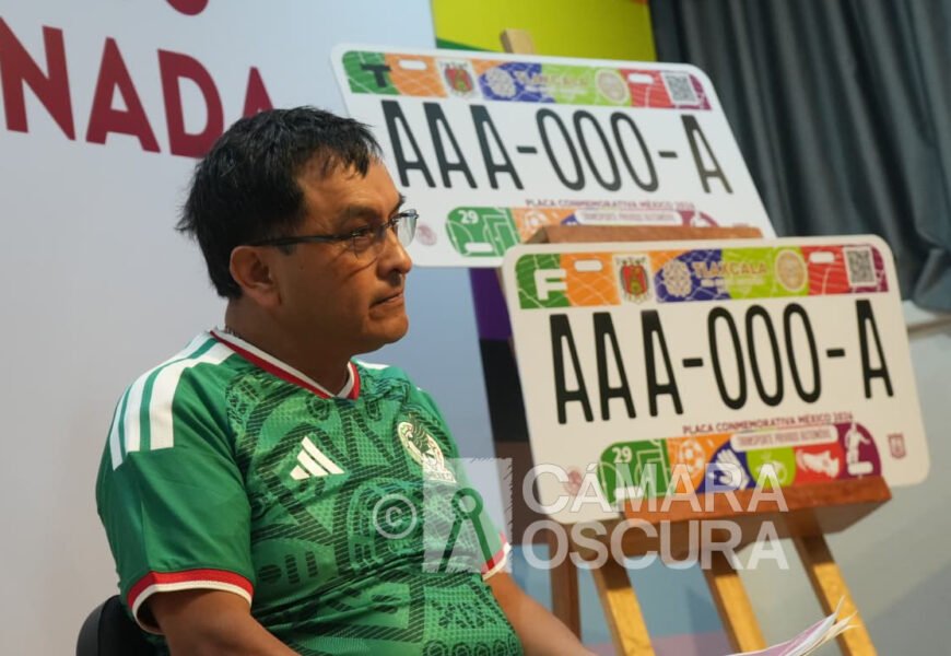 Placas mundialistas ya disponibles en Tlaxcala